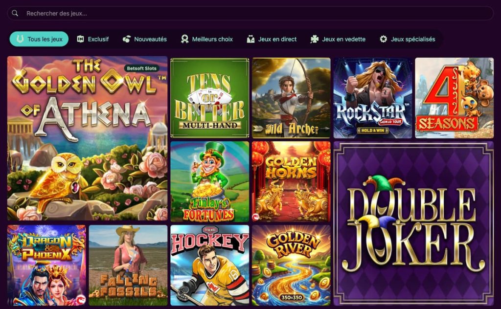AvantGarde Casino jeux